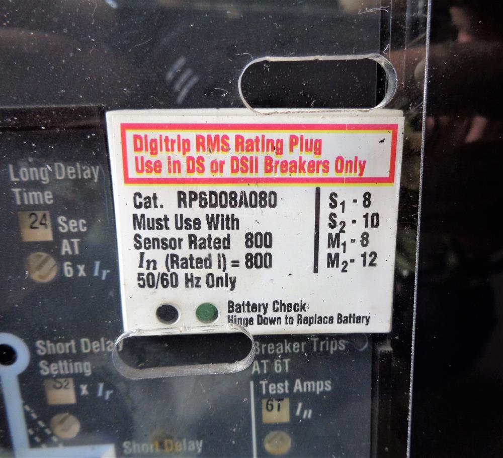 Westinghouse DLS-206 Low-Voltage AC Integrally Fused Power Circuit Breaker 800A